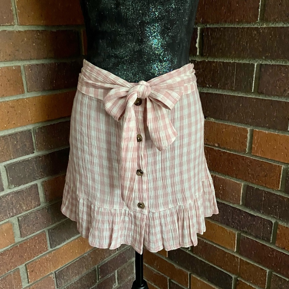 Topshop Rose Gingham Miniskirt - Picture 7 of 15
